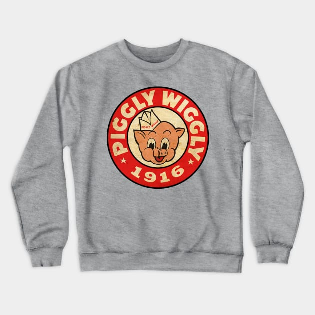 Piggly Wiggly 1916 Vintage Crewneck Sweatshirt by projeksambat